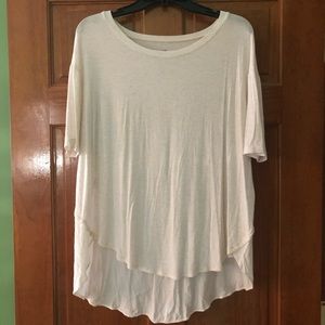 American Eagle Aerie Soft & Sexy Cream Tee Medium